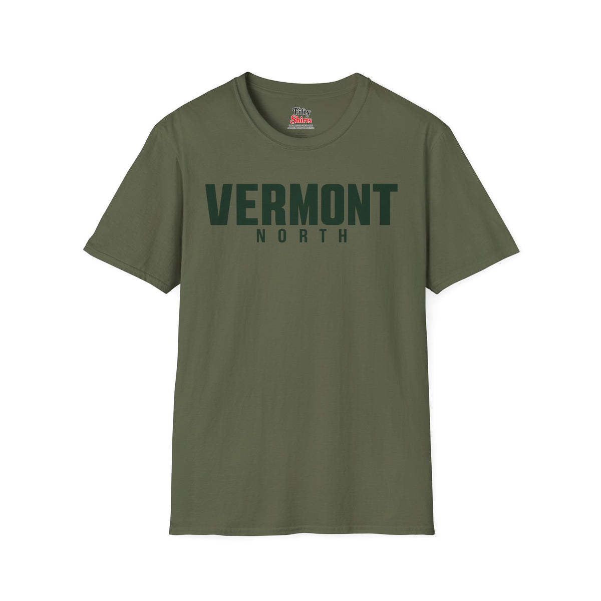 Vermont North Unisex Softstyle T Shirt State Name Graphic Tee