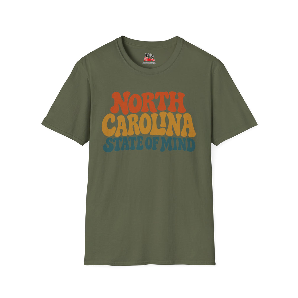 North Carolina State Of Mind Unisex Softstyle T Shirt State Name Graphic Tee