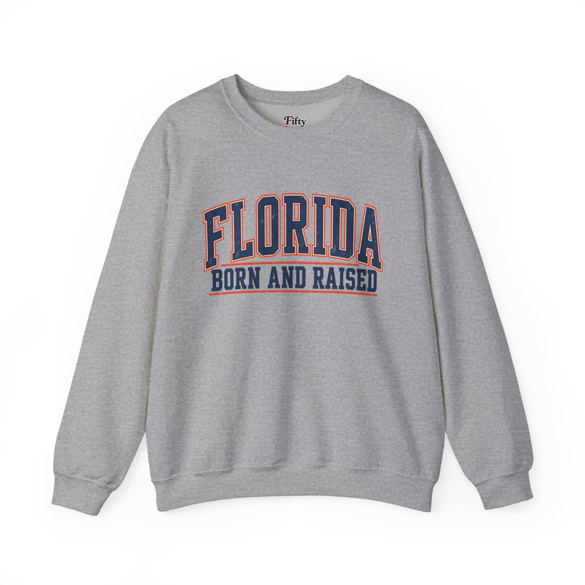 Florida Born and Raised Old-School Athletic Unisex Sweatshirt Graphic