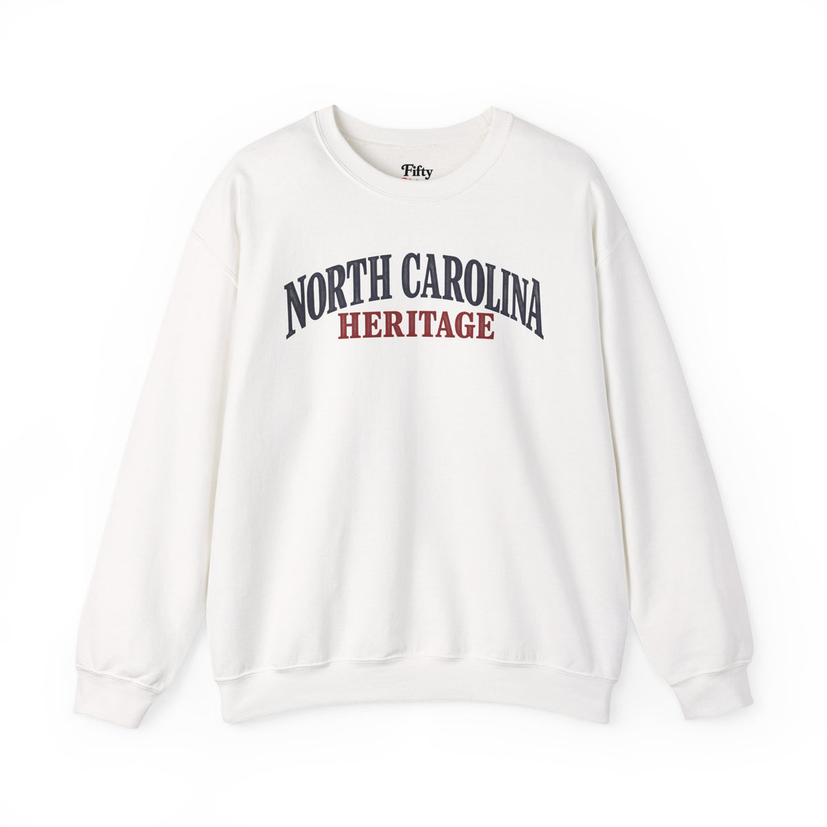 North Carolina Heritage Unisex Crewneck Sweatshirt State Name Graphic