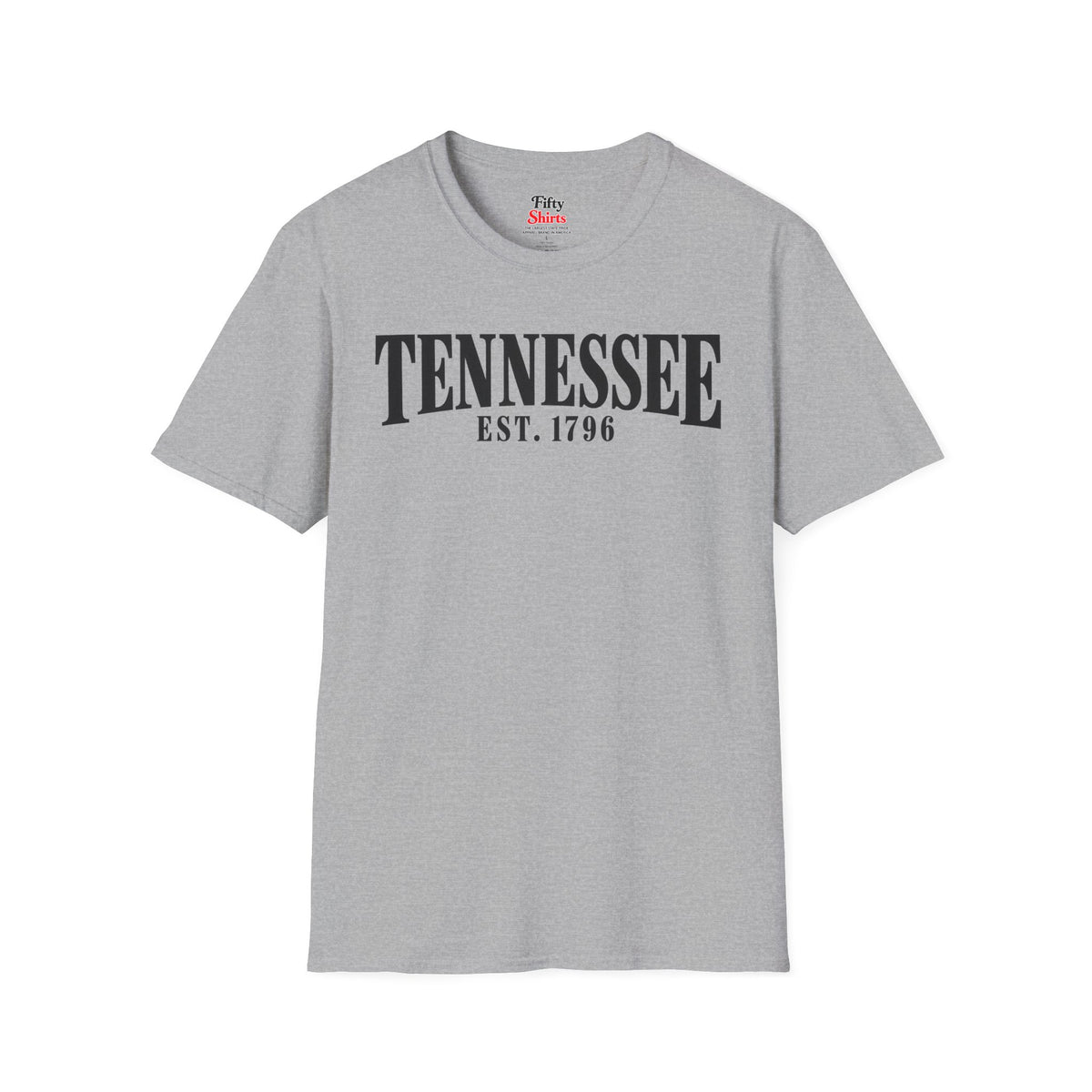Tennessee Est.1796 Unisex Softstyle T Shirt State Name Graphic Tee