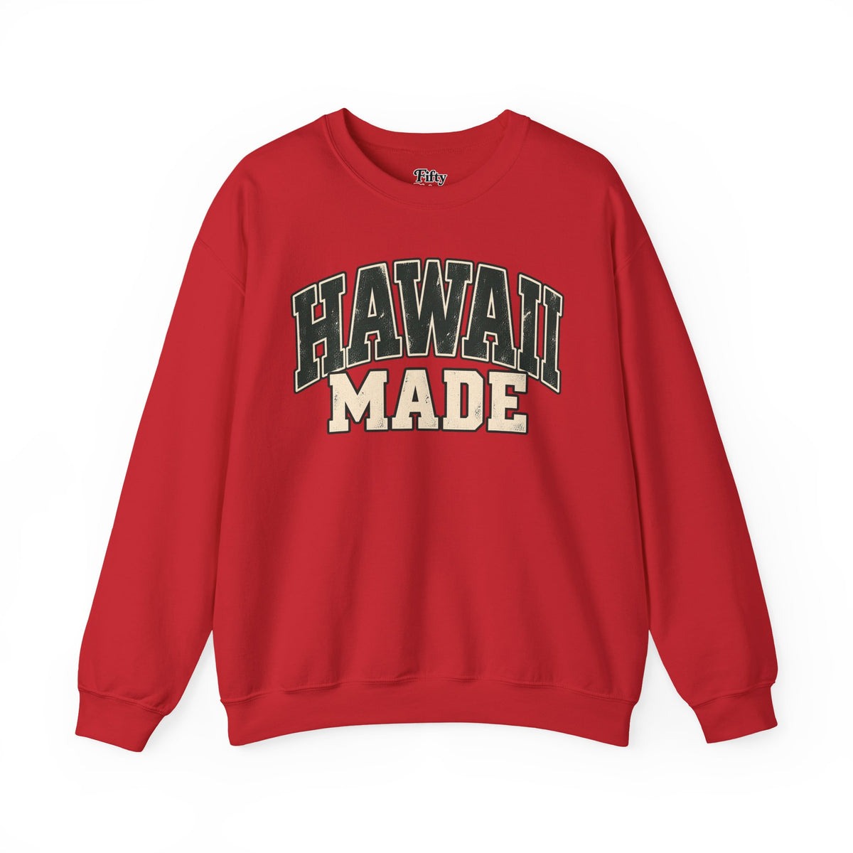Hawaii Made Unisex Crewneck Sweatshirt State Name Graphic
