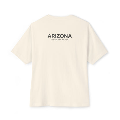Arizona All State In God We Trust Unisex Casual Oversized Boxy Tee