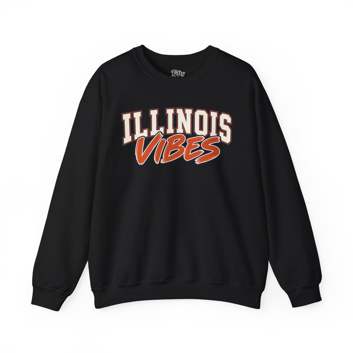 Illinois Vibes Unisex Crewneck Sweatshirt State Name Graphic