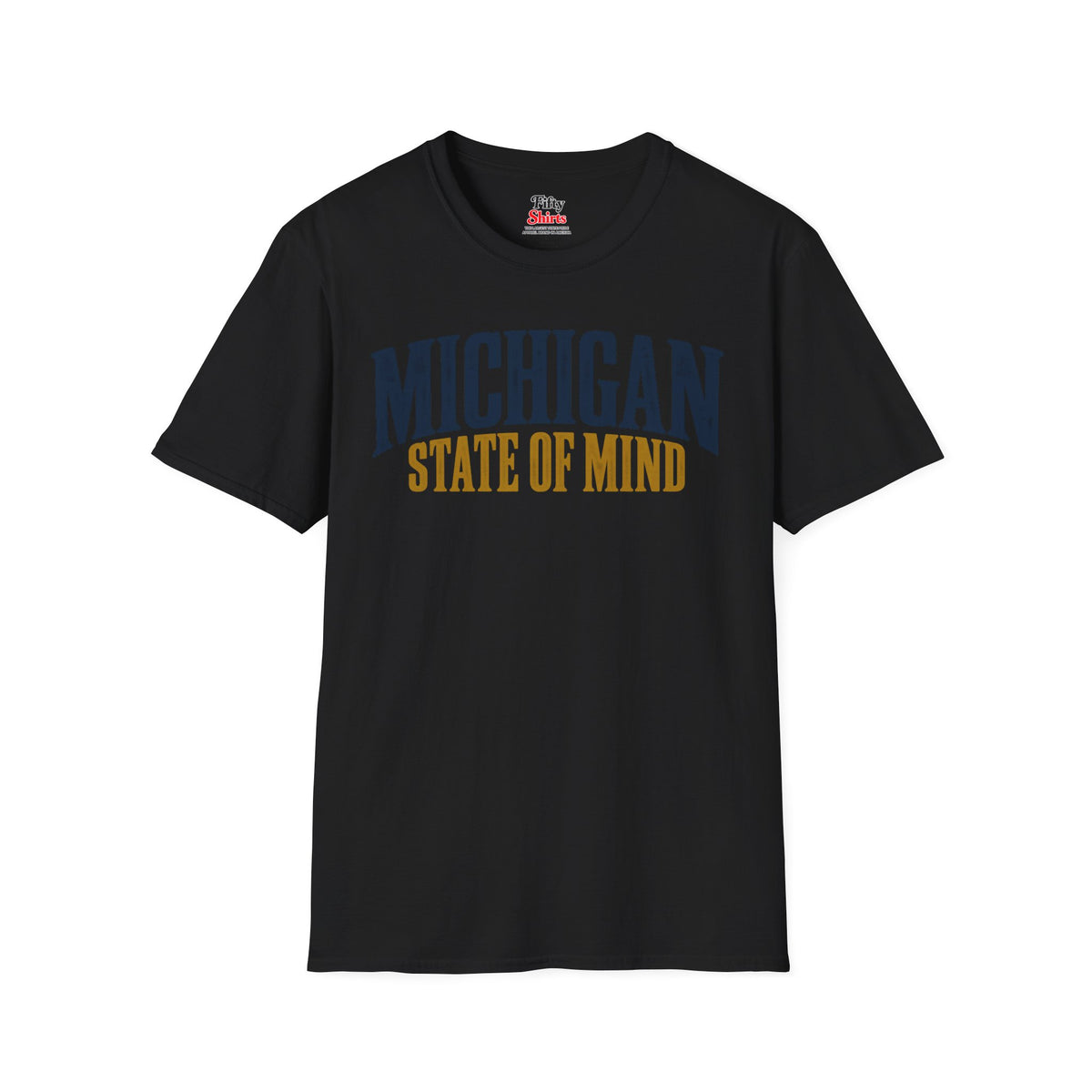 Michigan State of Mind Unisex Softstyle T Shirt State Name Graphic Tee