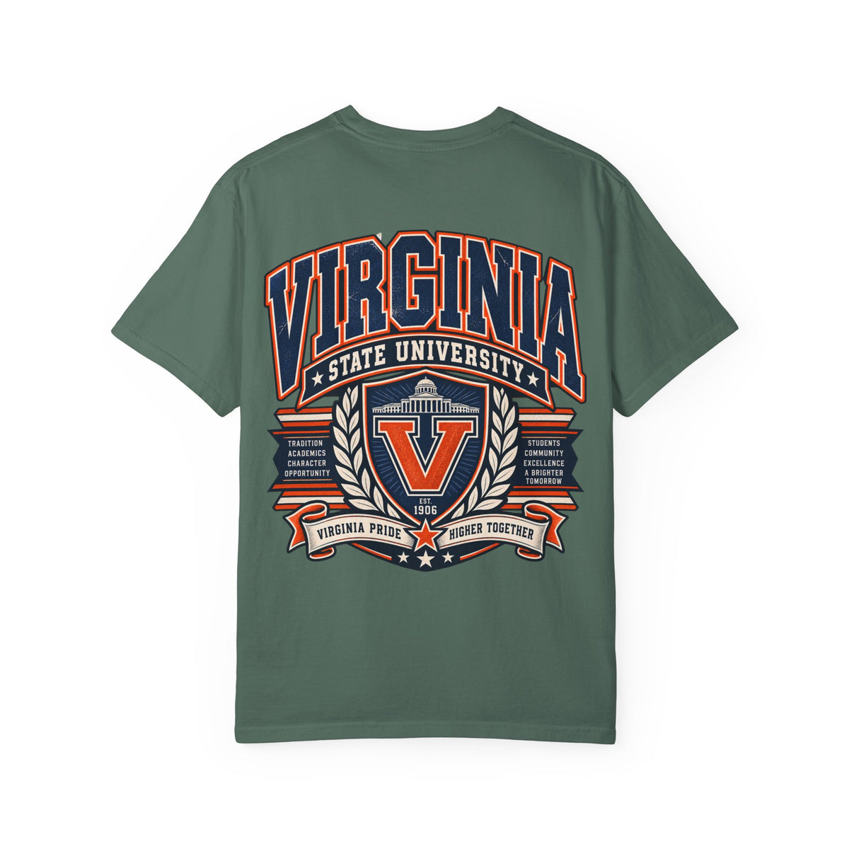 Virginia State University Unisex Comfort Color 1717 Streetwear Graphic Tee