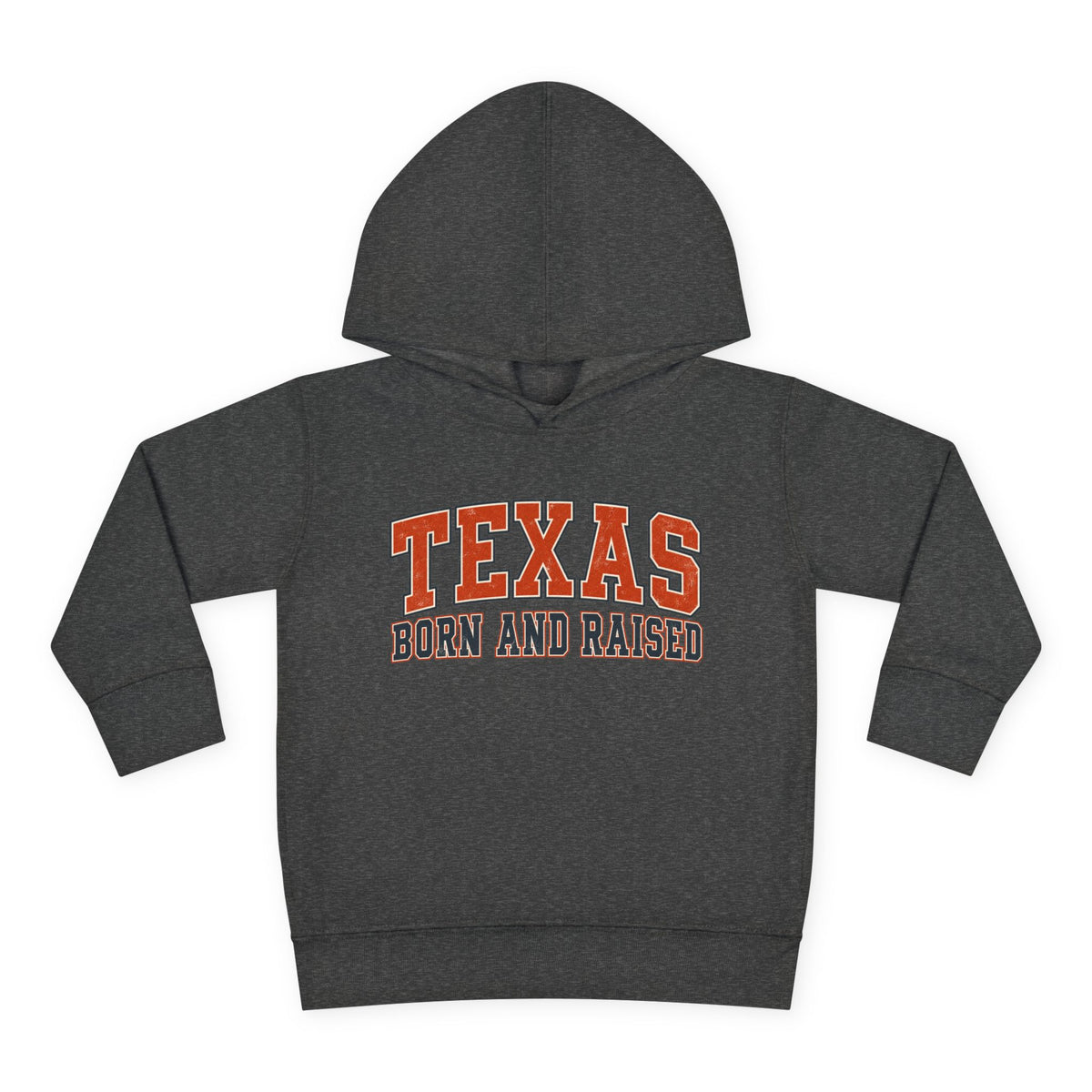 Texas Born and Raised Collegiate Unisex Toddler Pullover Fleece Hoodie