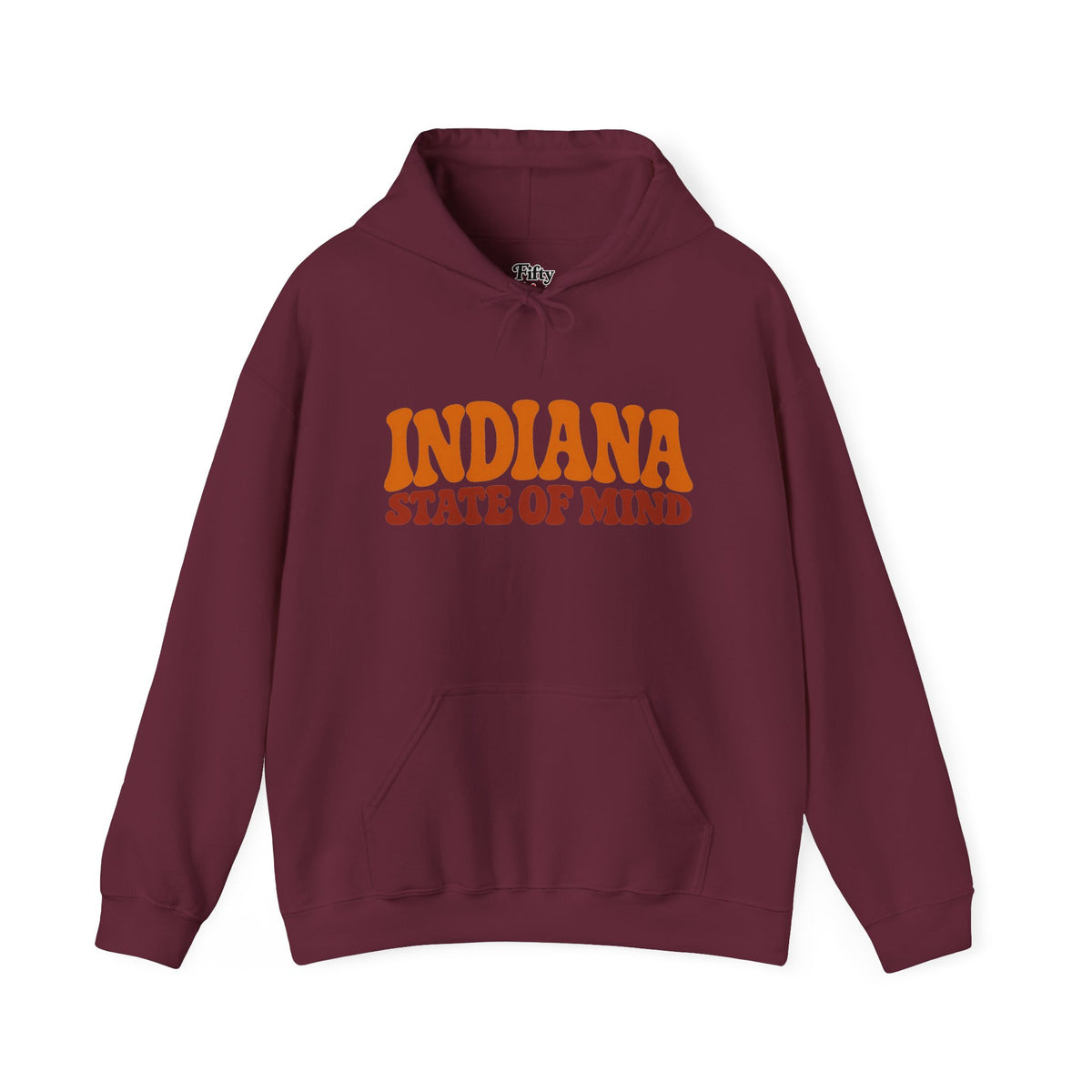 Indiana State of Mind Unisex Hoodie State Name Graphic