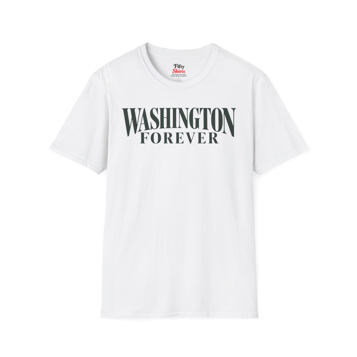 Washington Forever Unisex Softstyle T Shirt State Name Graphic Tee
