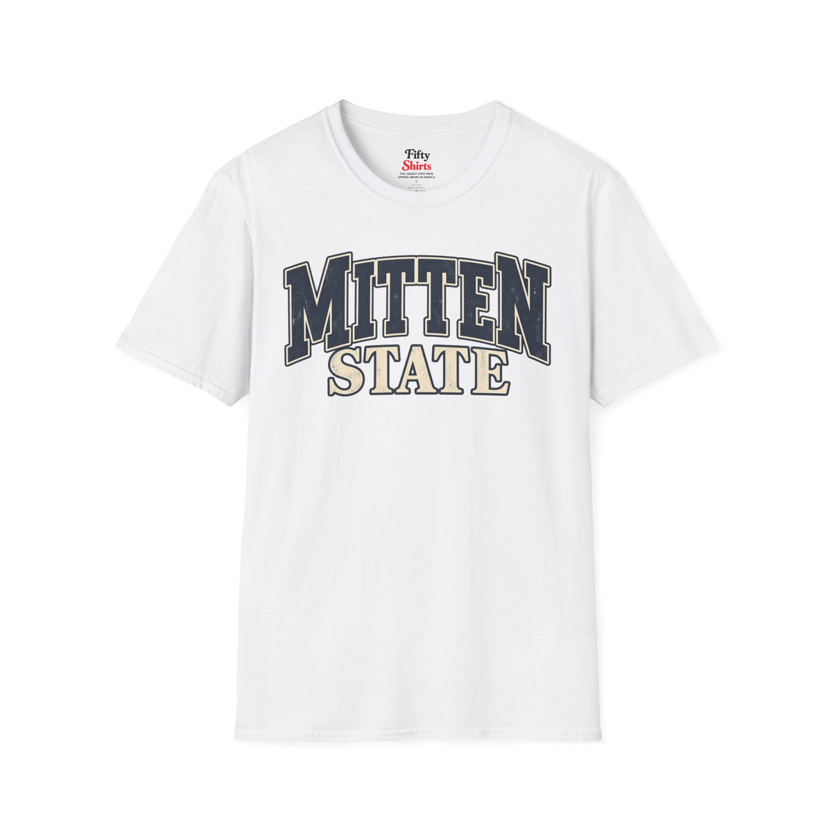 Michigan Mitten State Unisex Softstyle T Shirt State Name Graphic Tee