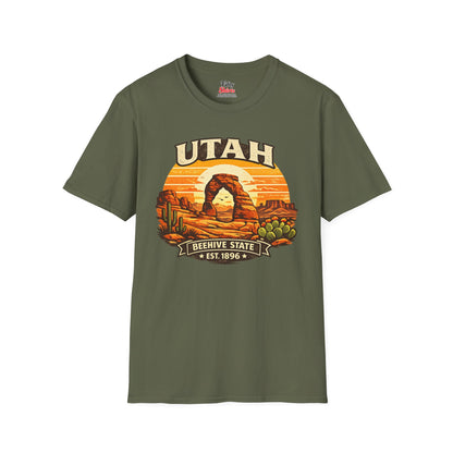 Utah Desert Sunset Unisex Softstyle T Shirt State Pride Graphic Tee Collections FS03