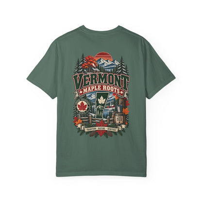 Vermont Maple Roots Unisex Comfort Color 1717 Streetwear Graphic Tee
