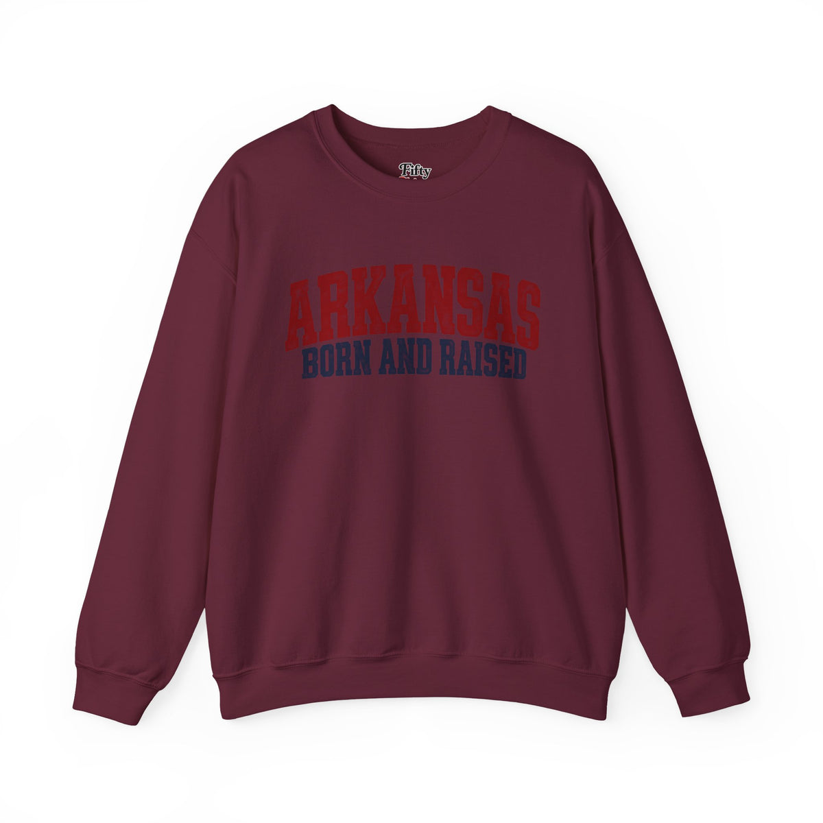 Arkansas Born and Raised Rugged Workwear Unisex Sweatshirt Graphic
