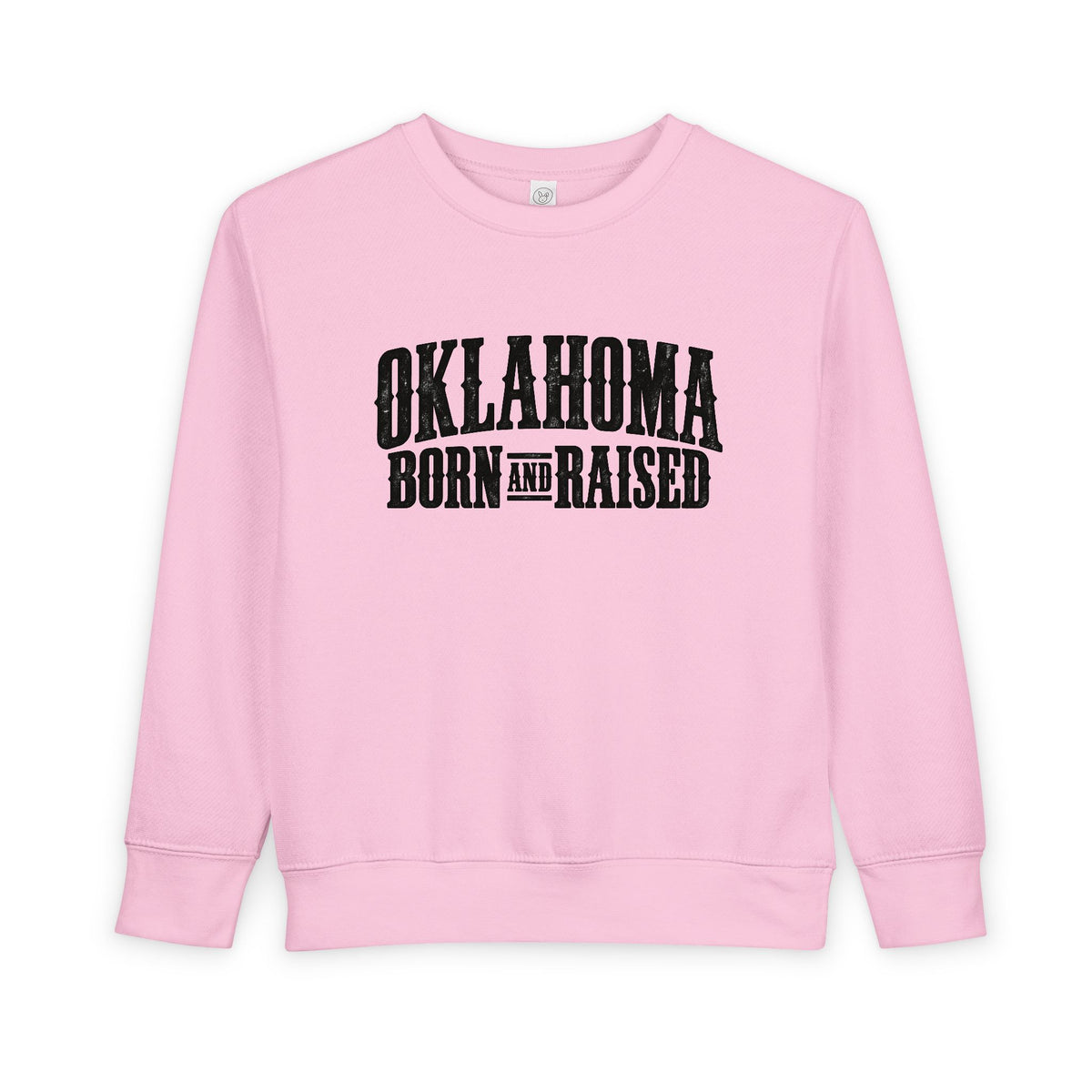 Oklahoma Born and Raised Western Heritage Unisex Toddler Sweatshirt
