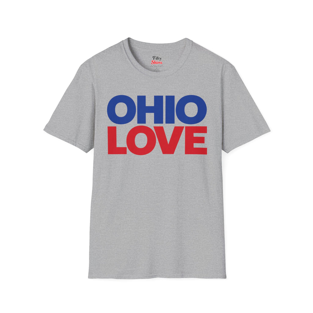 Ohio Love Unisex Softstyle T Shirt State Name Graphic Tee