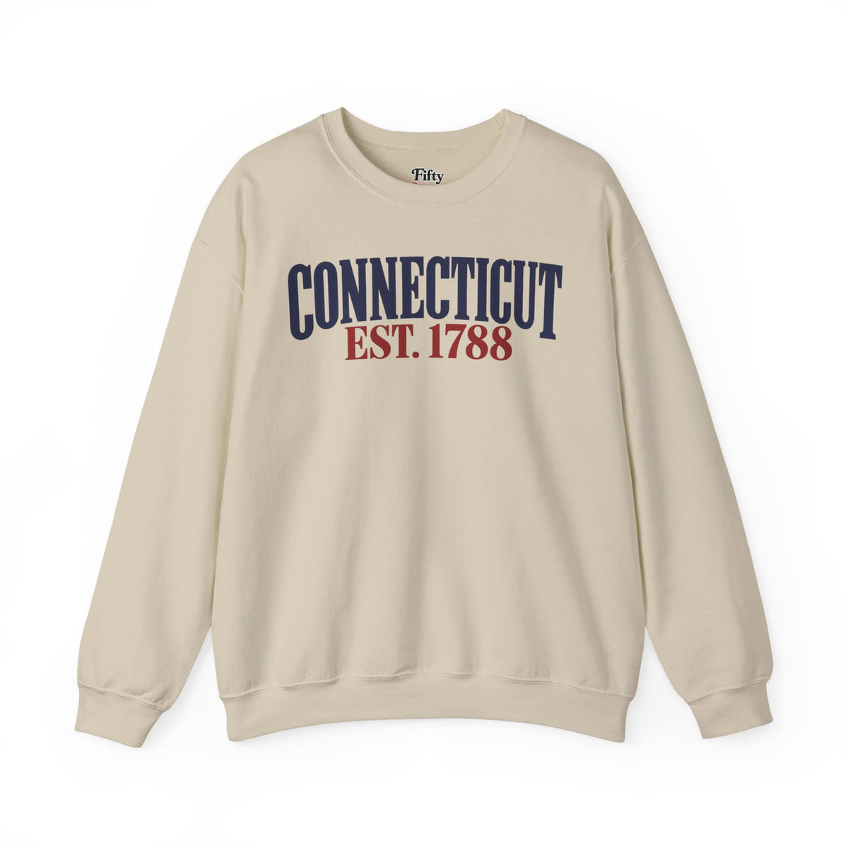 Connecticut EST 1788 Unisex Crewneck Sweatshirt State Name Graphic