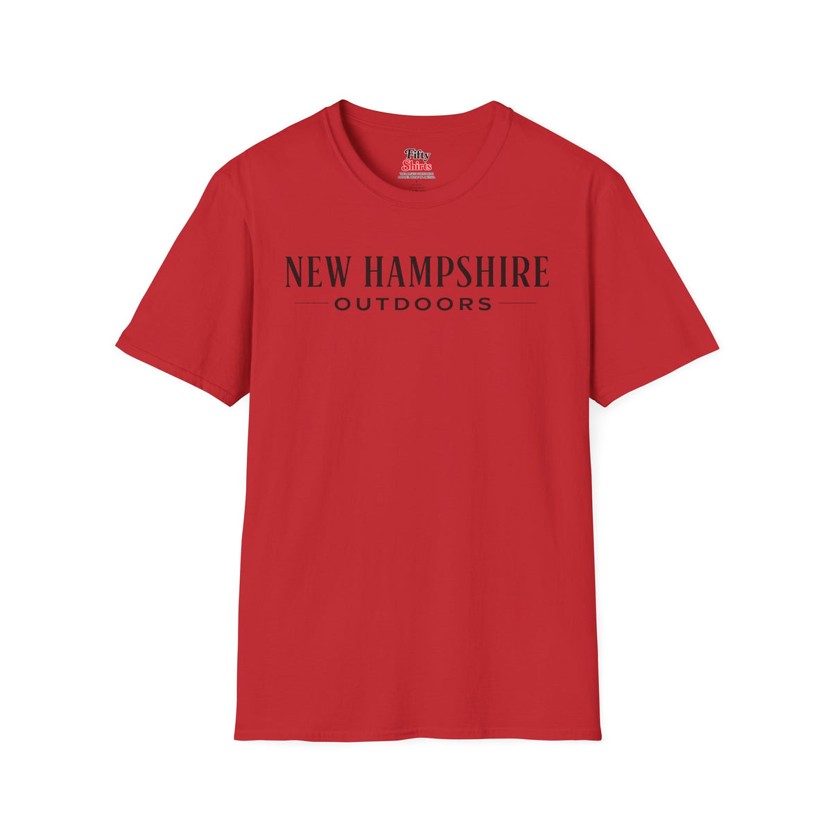 New Hampshire Outdoors Unisex Softstyle T Shirt State Name Graphic Tee