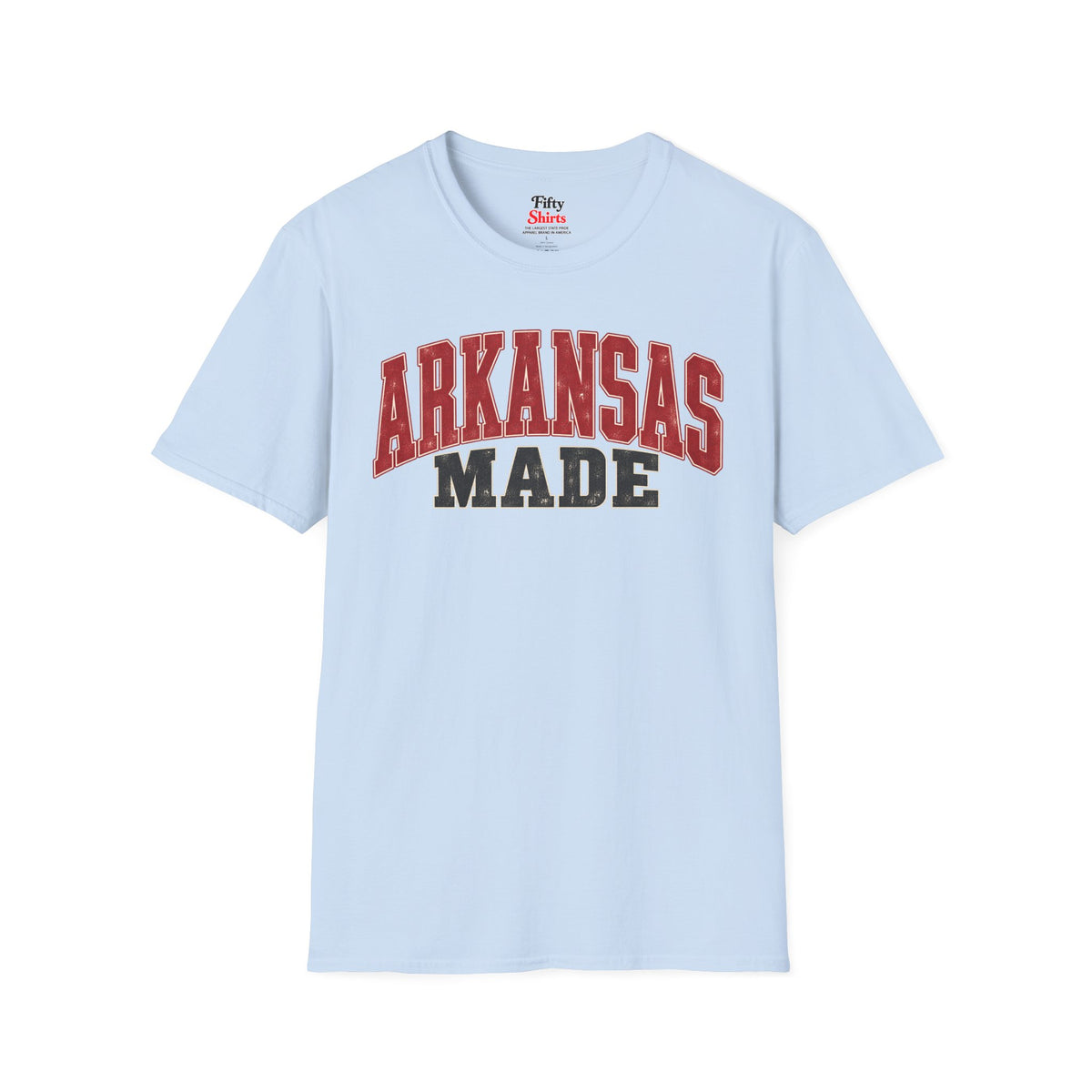Arkansas Made Unisex Softstyle T Shirt State Name Graphic Tee