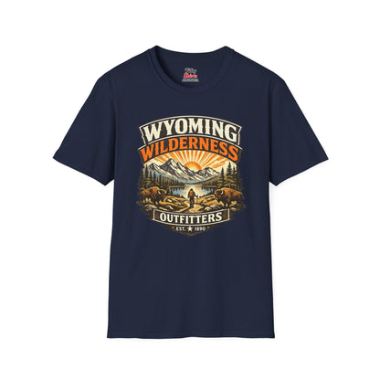 Wyoming Wilderness Outfitters Unisex Softstyle T Shirt State Pride Graphic Tee Collections FS03