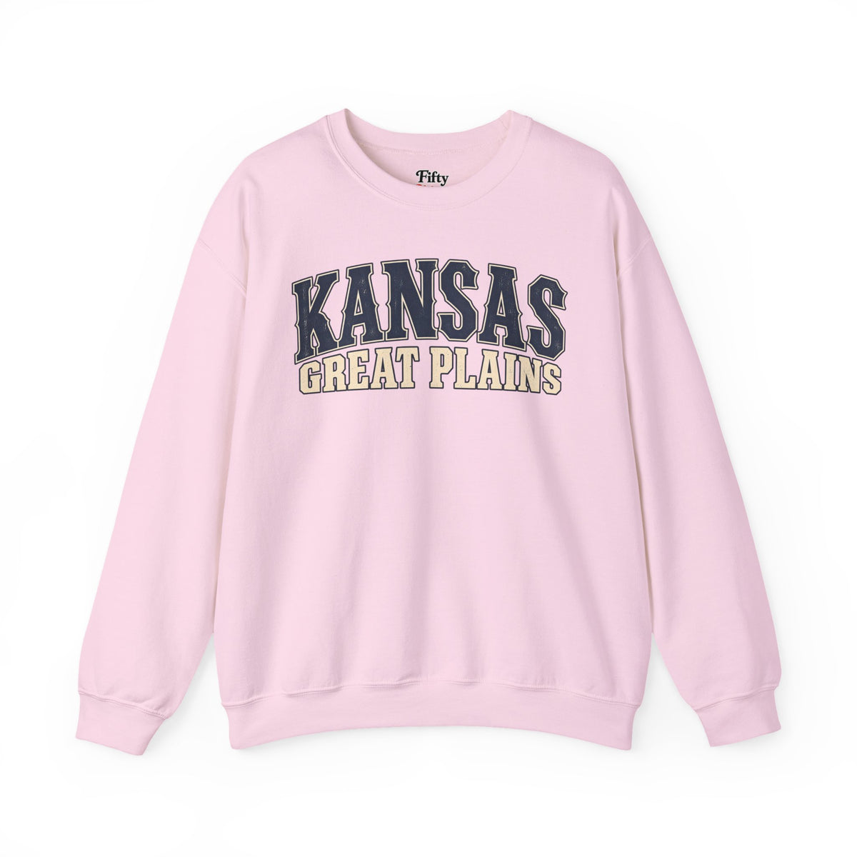Kansas Great Plains Unisex Crewneck Sweatshirt State Name Graphic