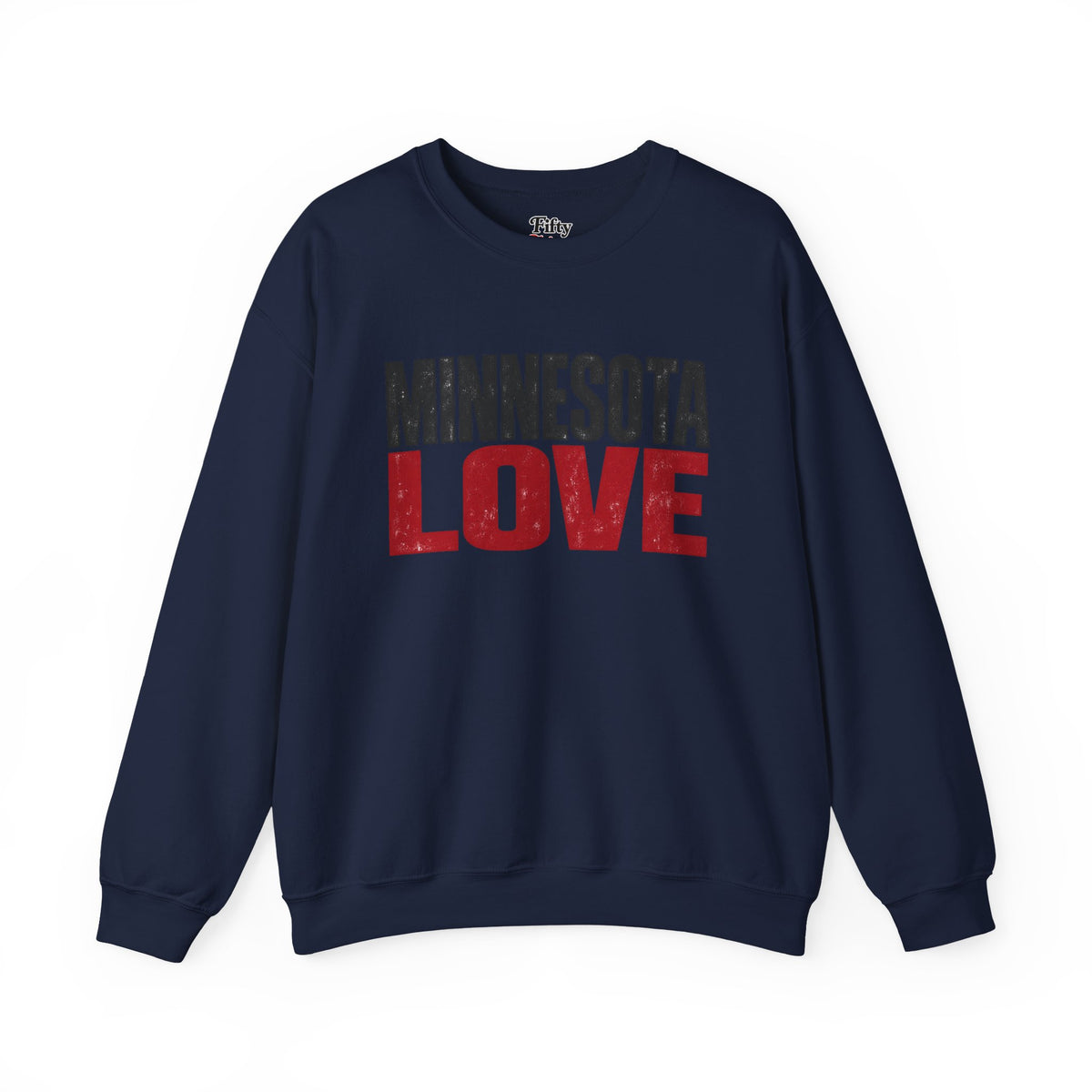 Minnesota Love Unisex Crewneck Sweatshirt State Name Graphic