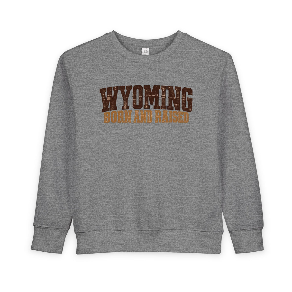 Wyoming Born and Raised Rugged Workwear Unisex Toddler Sweatshirt