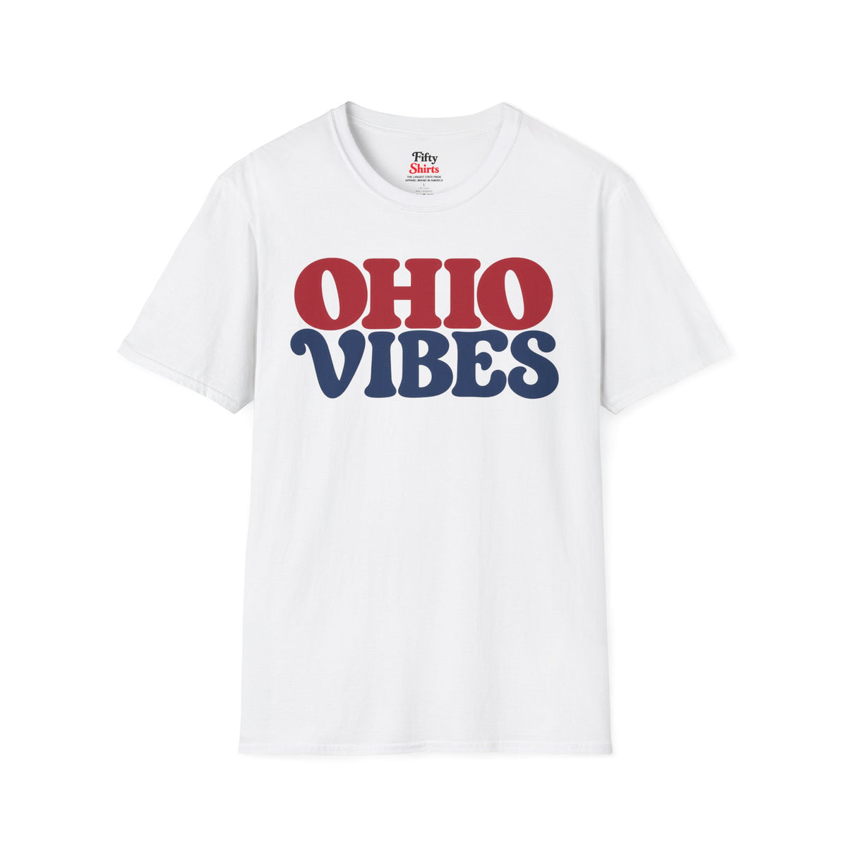 Ohio Vibes Unisex Softstyle T Shirt State Name Graphic Tee