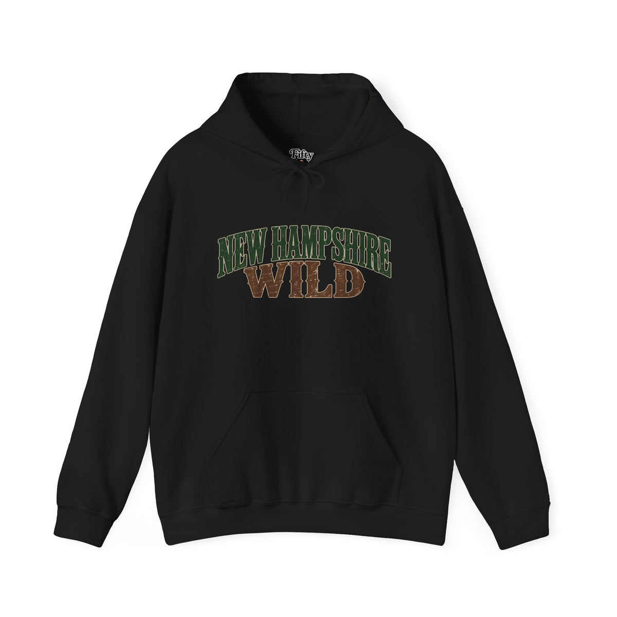 New Hampshire Wild Unisex Hoodie State Name Graphic