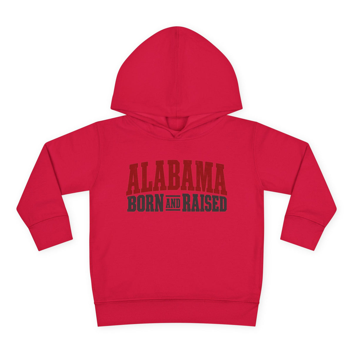 Alabama Born and Raised Rugged Workwear Unisex Toddler Pullover Fleece Hoodie