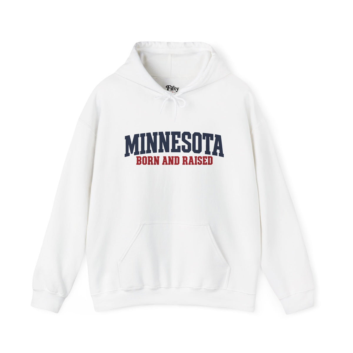 Minnesota Born and Raised Minimal Heritage Unisex Hoodie Graphic