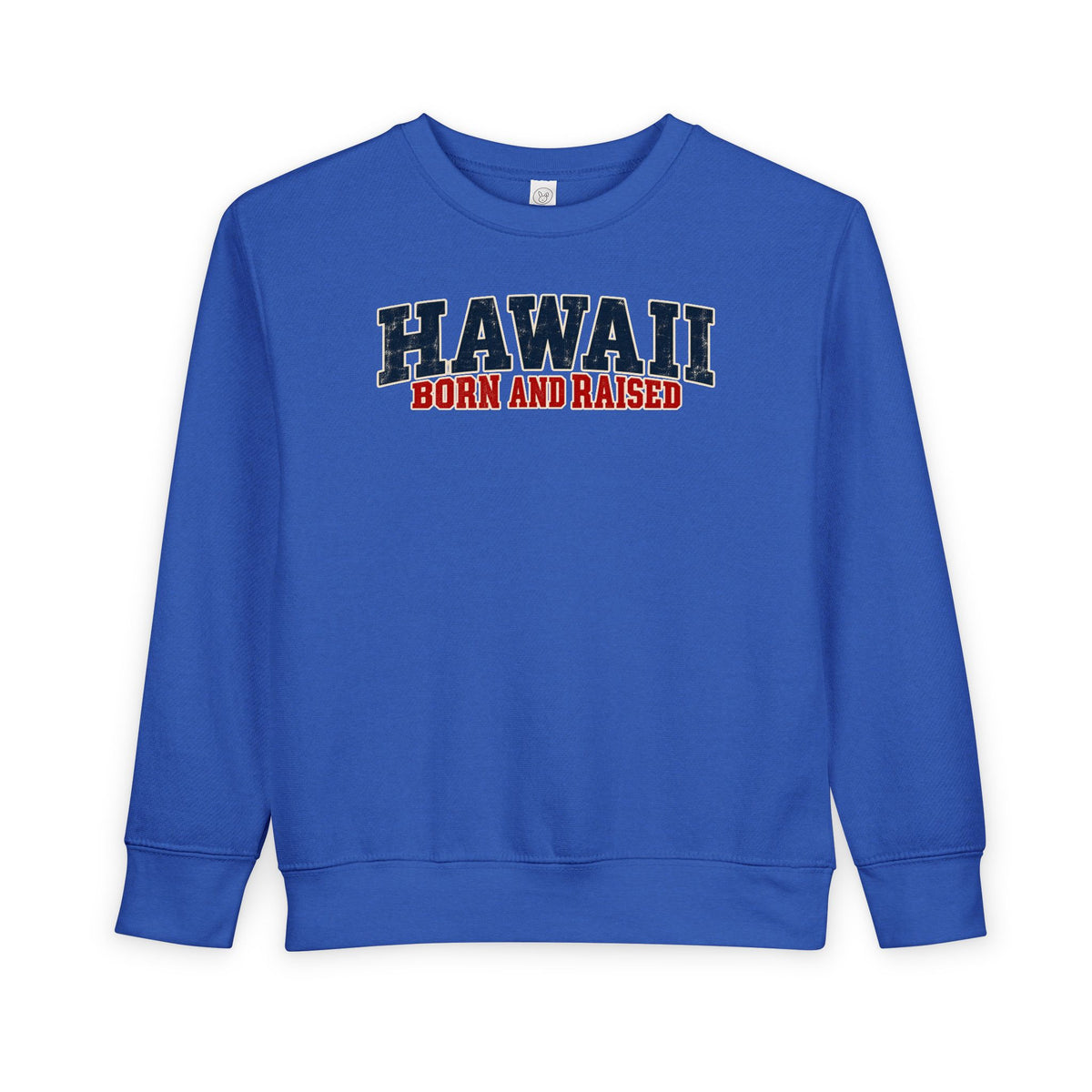 Hawaii Born and Raised Bold Western Americana Unisex Toddler Sweatshirt