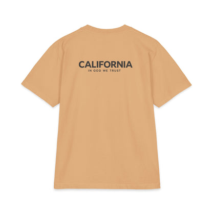 California All State In God We Trust Unisex Max Heavyweight Short Sleeve