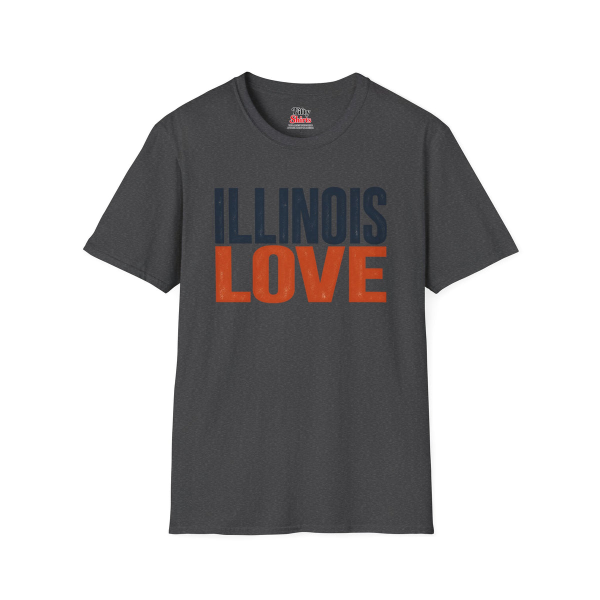 Illinois Love Unisex Softstyle T Shirt State Name Graphic Tee