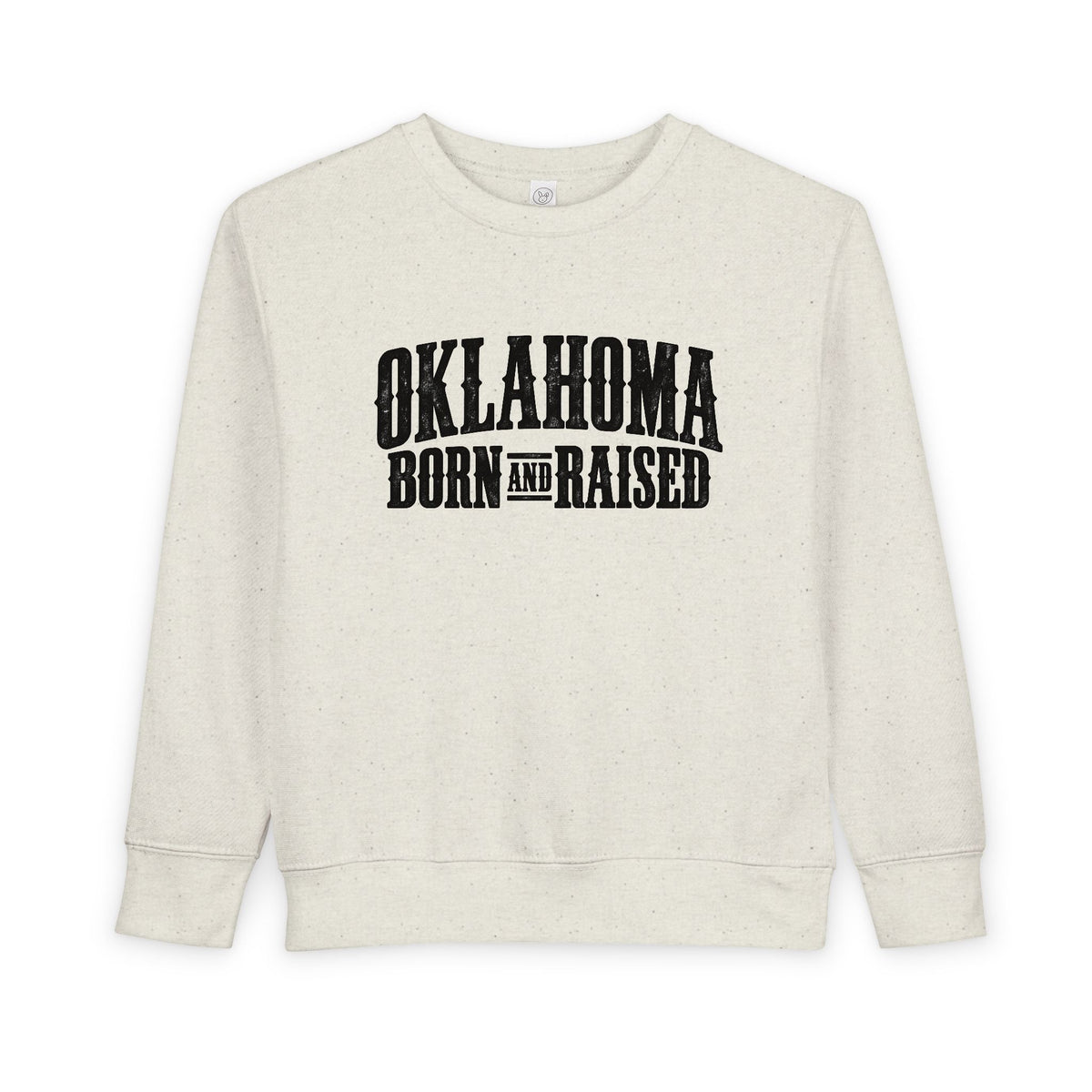 Oklahoma Born and Raised Western Heritage Unisex Toddler Sweatshirt