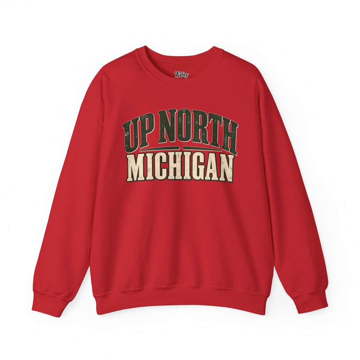 Up North Michigan Unisex Crewneck Sweatshirt State Name Graphic