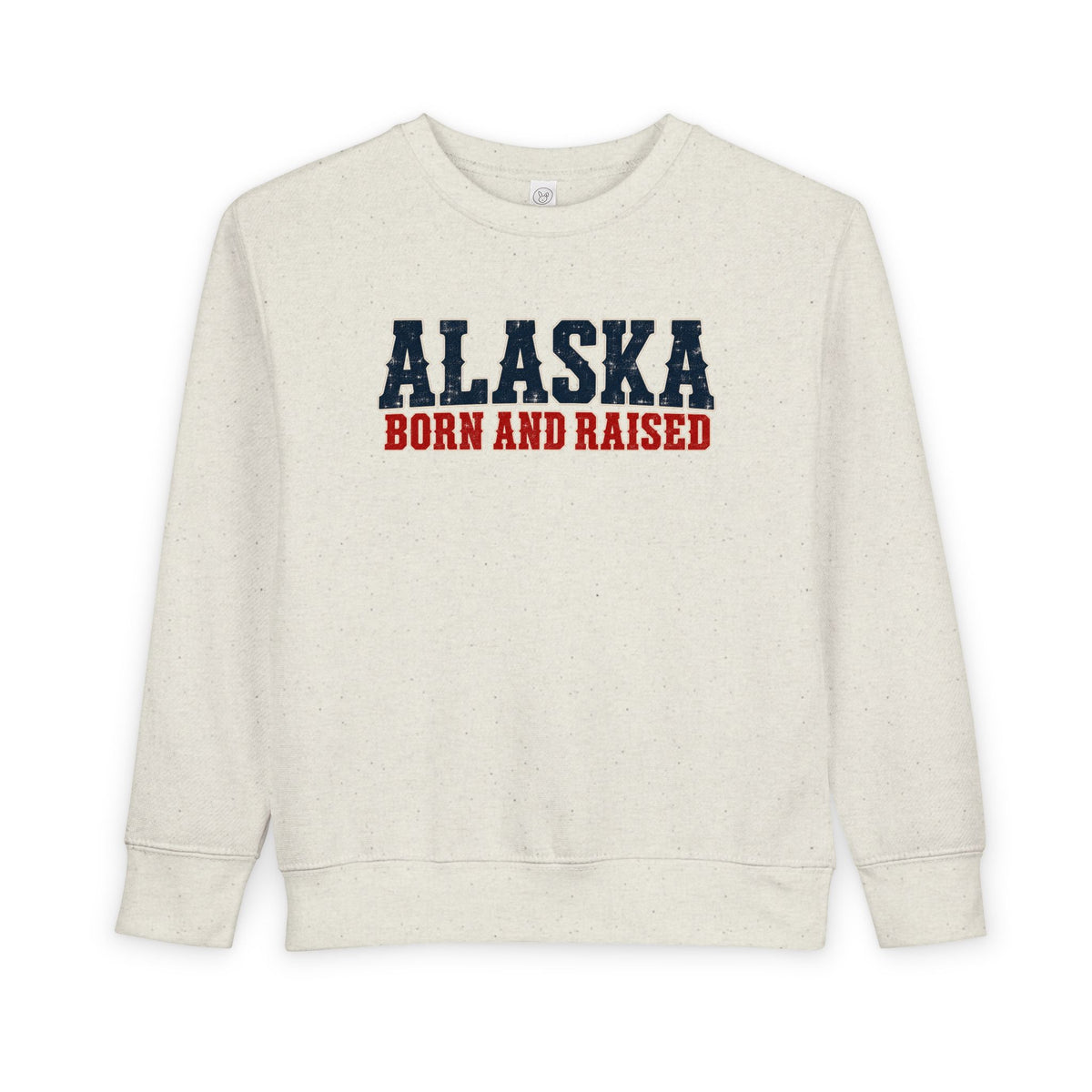 Alaska Born and Raised Western Bold Unisex Toddler Sweatshirt