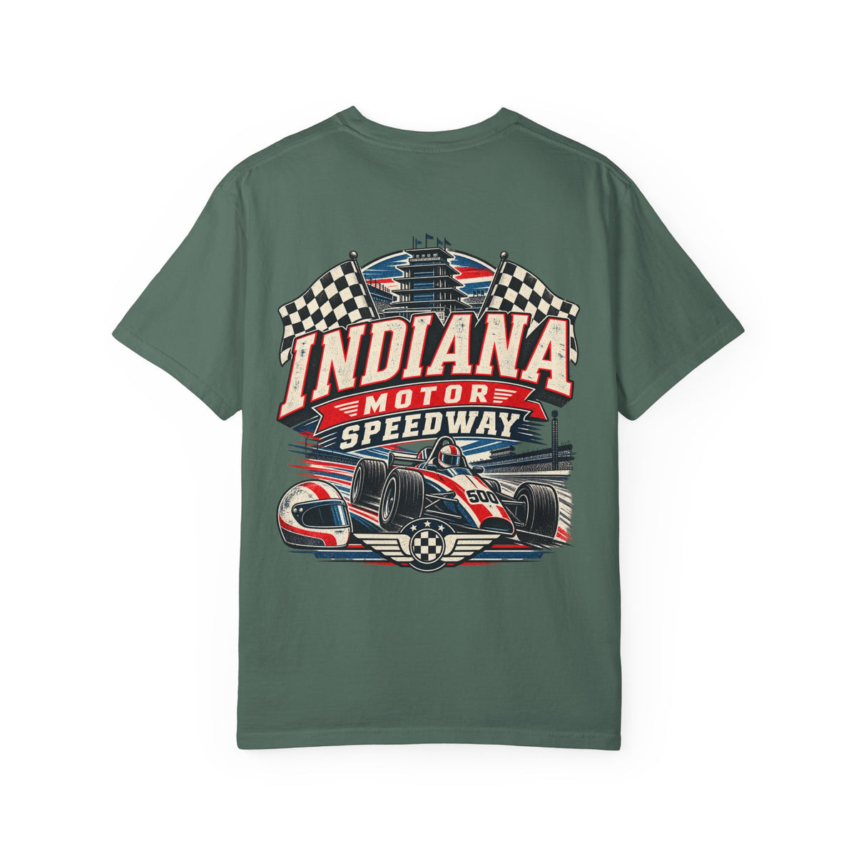 Indiana Motor Speedway Unisex Comfort Color 1717 Streetwear Graphic Tee