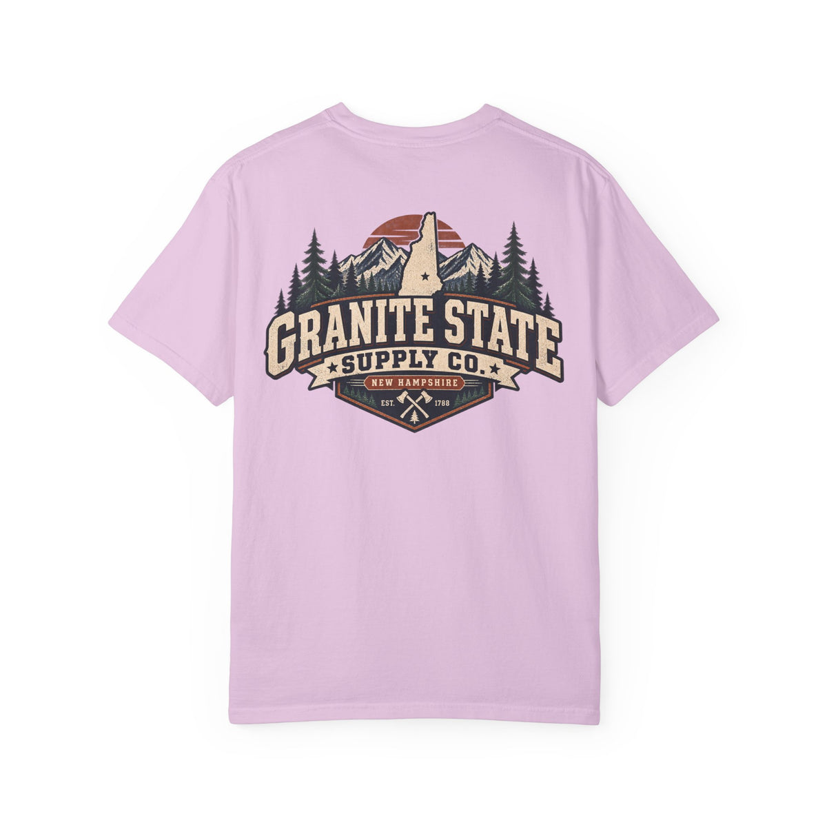 New Hampshire Granite State Supply Co Unisex Comfort Color 1717 Streetwear Graphic Tee