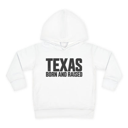 Texas Born and Raised Modern Minimal Unisex Toddler Pullover Fleece Hoodie