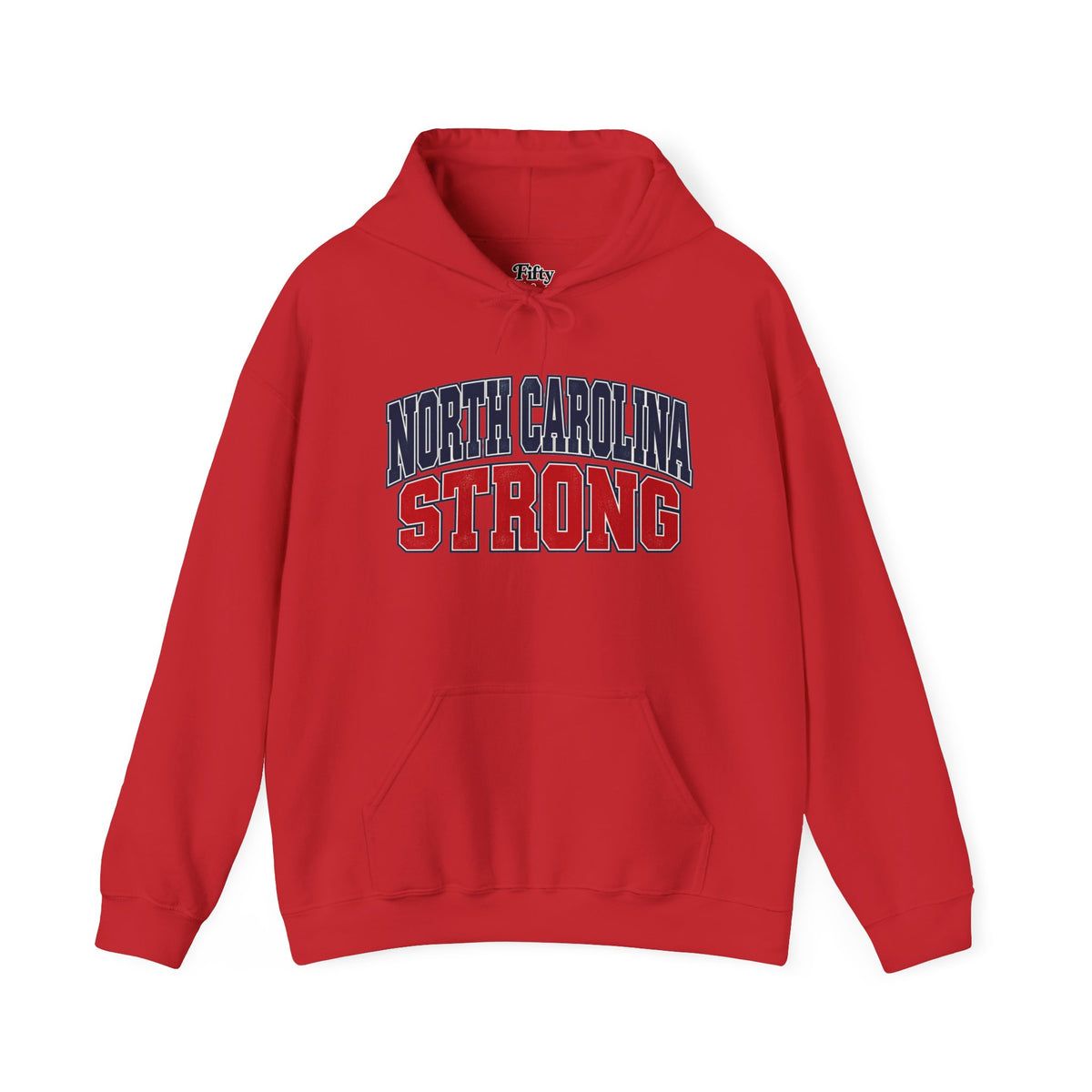 North Carolina Strong Unisex Hoodie State Name Graphic