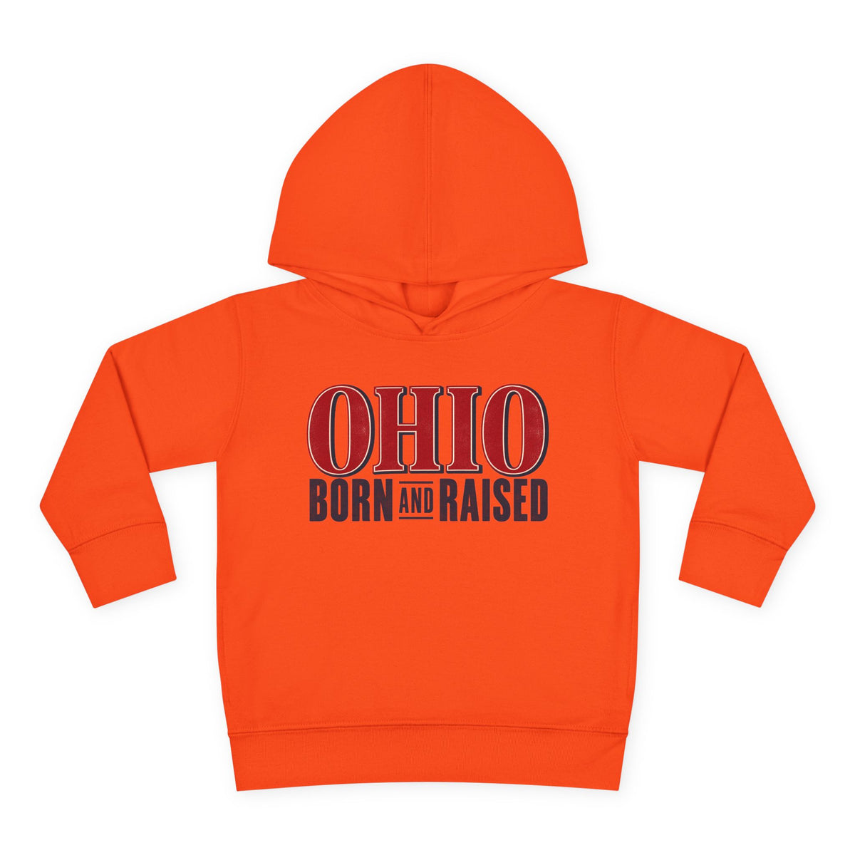 Ohio Born and Raised Premium Heritage Unisex Toddler Pullover Fleece Hoodie