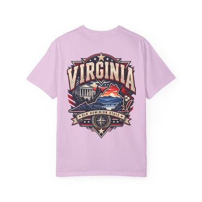 Virginia Premium Streetwear Unisex Comfort Color 1717 Streetwear Graphic Tee