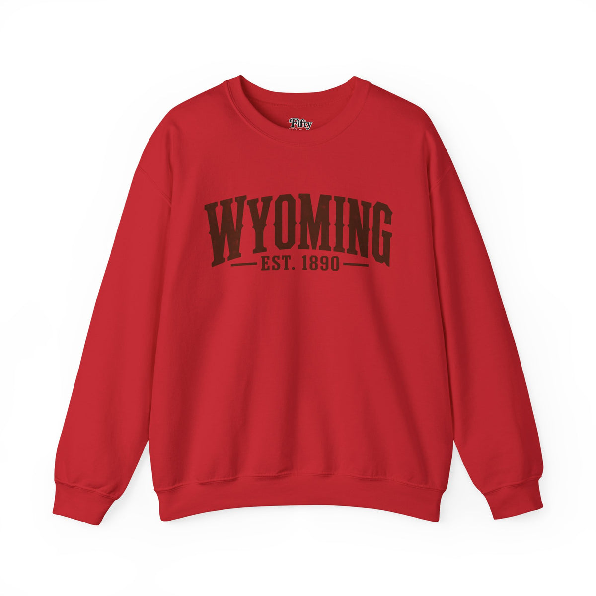 Wyoming Est 1890 Unisex Crewneck Sweatshirt State Name Graphic