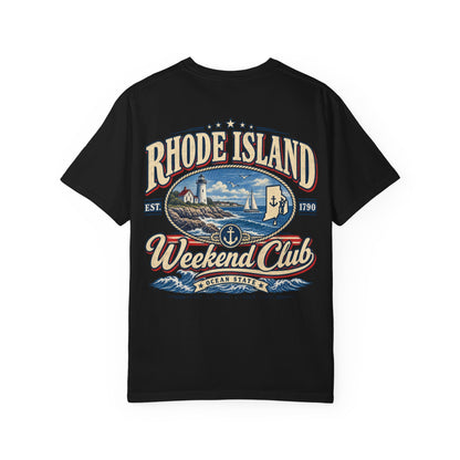 Rhode Island Weekend Club Unisex Comfort Color 1717 Streetwear Graphic Tee