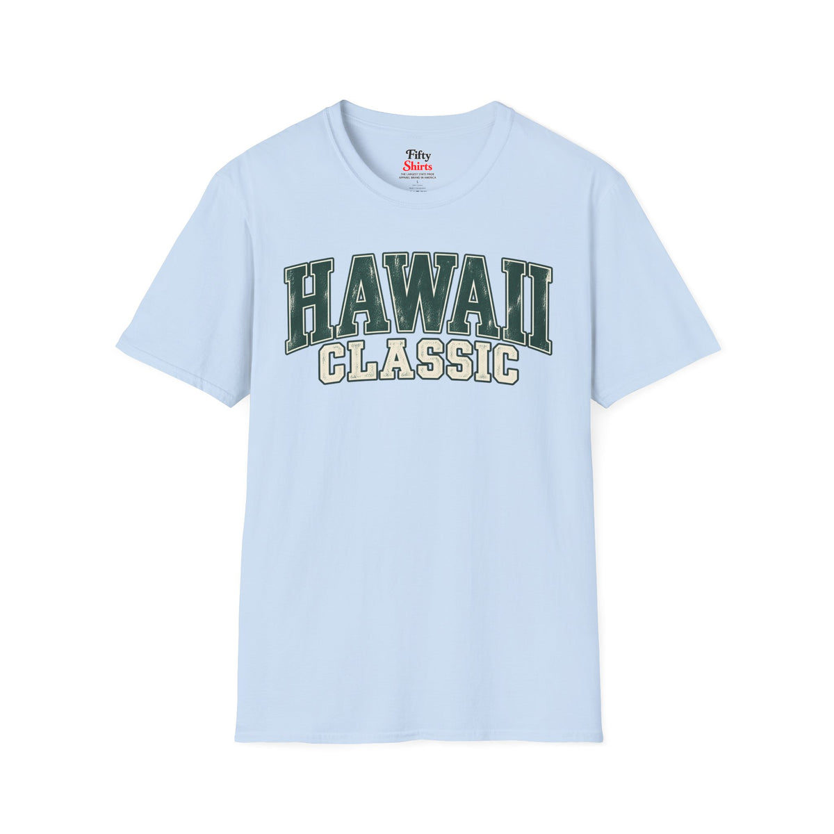 Hawaii Classic Unisex Softstyle T Shirt State Name Graphic Tee