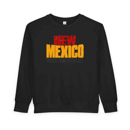New Mexico Born and Raised Bold Streetwear Unisex Toddler Sweatshirt