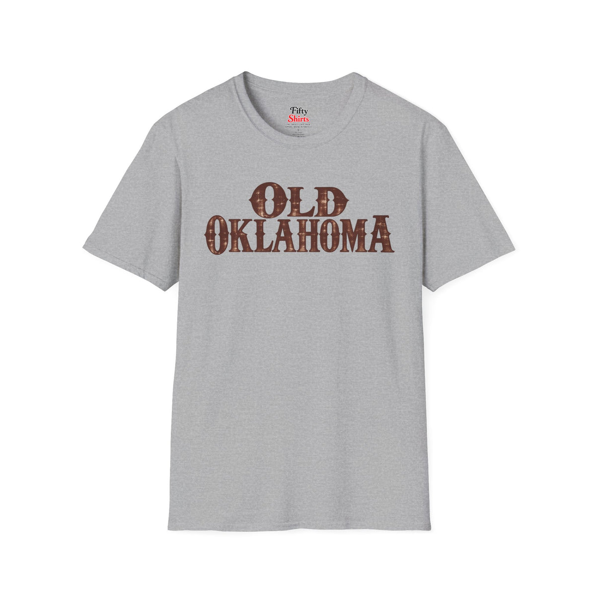 Old Oklahoma Unisex Softstyle T Shirt State Name Graphic Tee