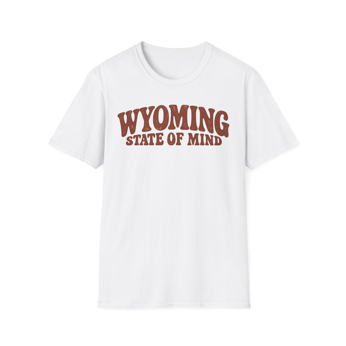 Wyoming State of Mind Unisex Softstyle T Shirt State Name Graphic Tee