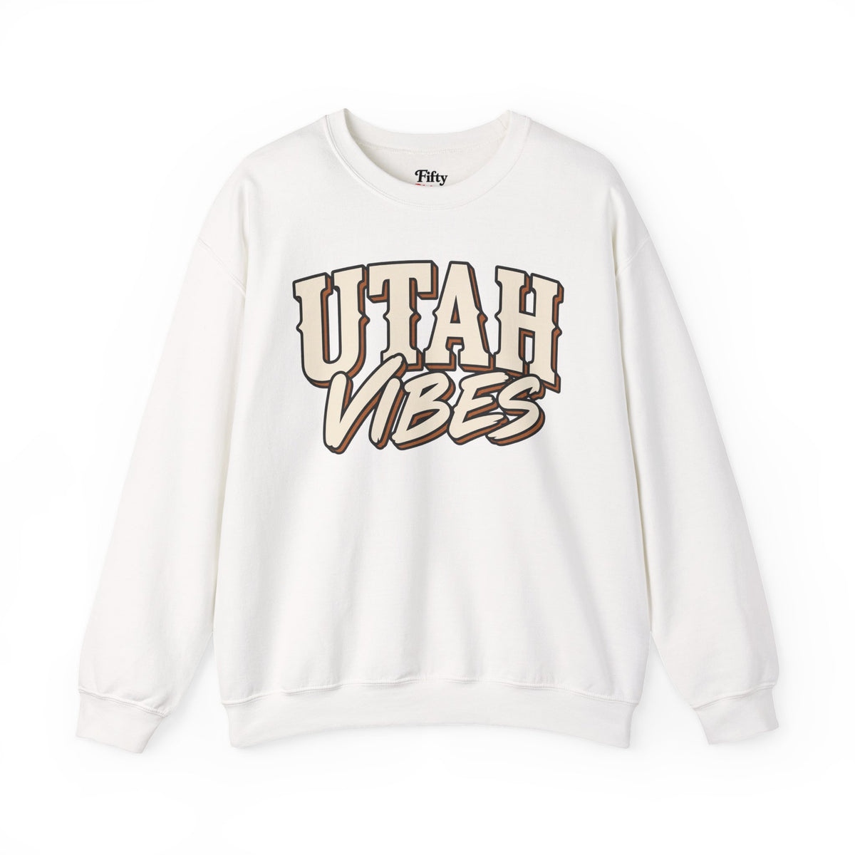 Utah Vibes Unisex Crewneck Sweatshirt State Name Graphic