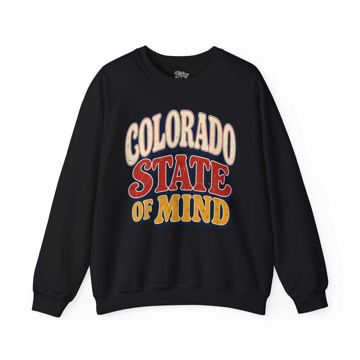 Colorado State of Mind Unisex Crewneck Sweatshirt State Name Graphic